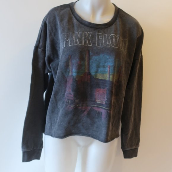 NWT Womens Rock by Junk Food Clothing Collection Gray Pink Floyd Sweatshirt XL * - Picture 2 of 13